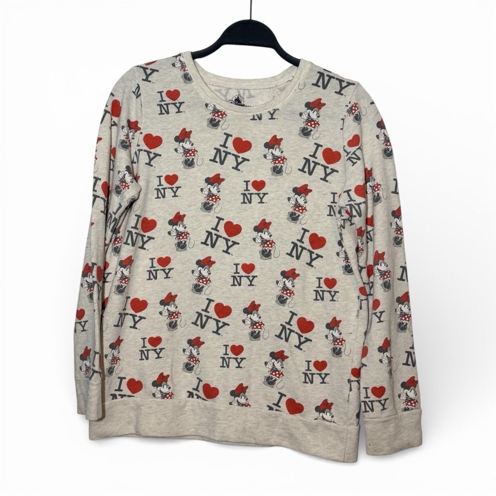 Disney Times Square New York City Exclusive I Love NY Minnie Mouse Sweatshirt